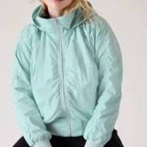 Athleta The Jetset Bomber size XL Pockets Hooded